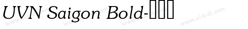 UVN Saigon Bold字体转换